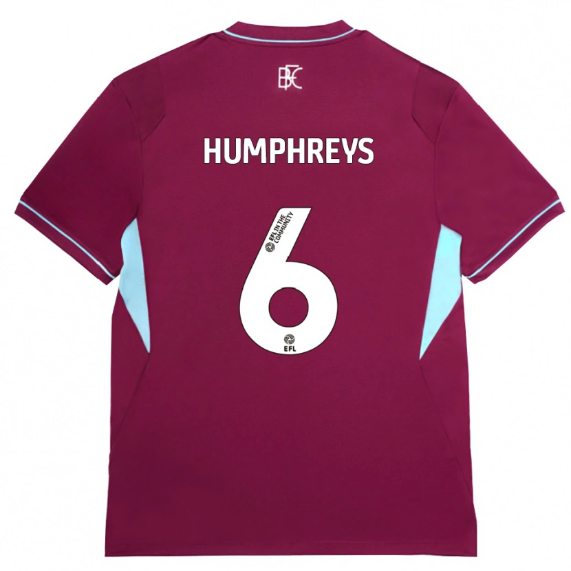 Danxen Criança Camisola Bashir Humphreys #6 Borgonha Verde Principal 2026/27 Camisa Brasil
