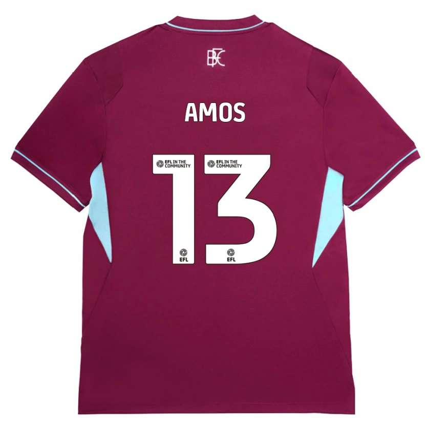Danxen Criança Camisola Ben Amos #13 Borgonha Verde Principal 2026/27 Camisa Brasil