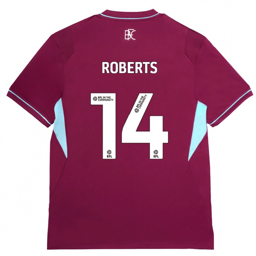 Danxen Criança Camisola Connor Roberts #14 Borgonha Verde Principal 2026/27 Camisa Brasil