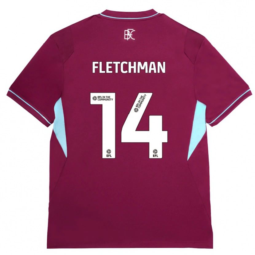 Danxen Criança Camisola Diandro Fletchman #14 Borgonha Verde Principal 2026/27 Camisa Brasil