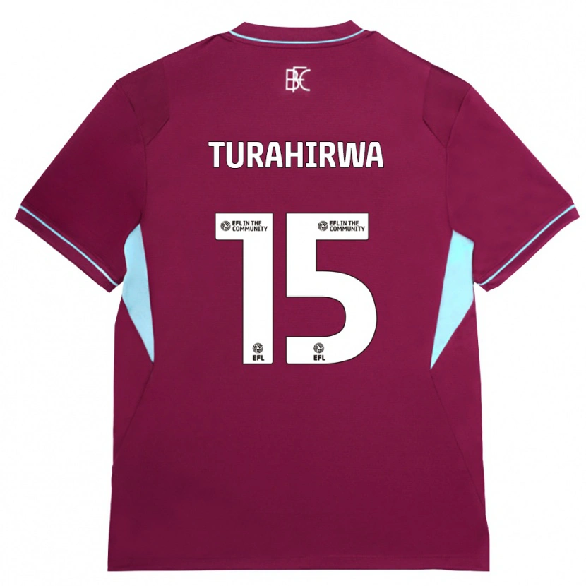 Danxen Criança Camisola Elijah Turahirwa #15 Borgonha Verde Principal 2026/27 Camisa Brasil