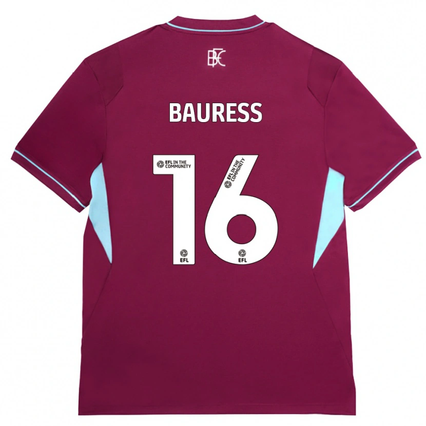 Danxen Criança Camisola Joe Bauress #16 Borgonha Verde Principal 2026/27 Camisa Brasil