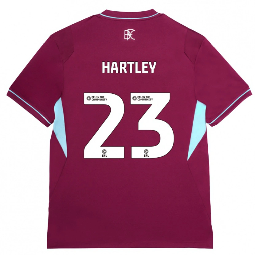Danxen Criança Camisola Naomi Hartley #23 Borgonha Verde Principal 2026/27 Camisa Brasil