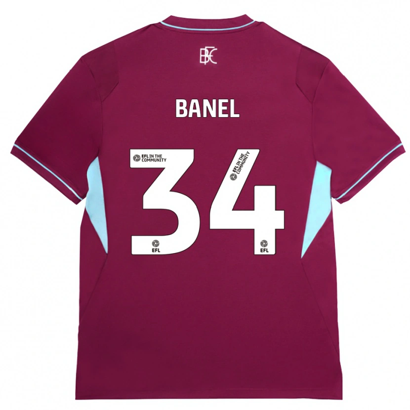 Danxen Criança Camisola Jaydon Banel #34 Borgonha Verde Principal 2026/27 Camisa Brasil