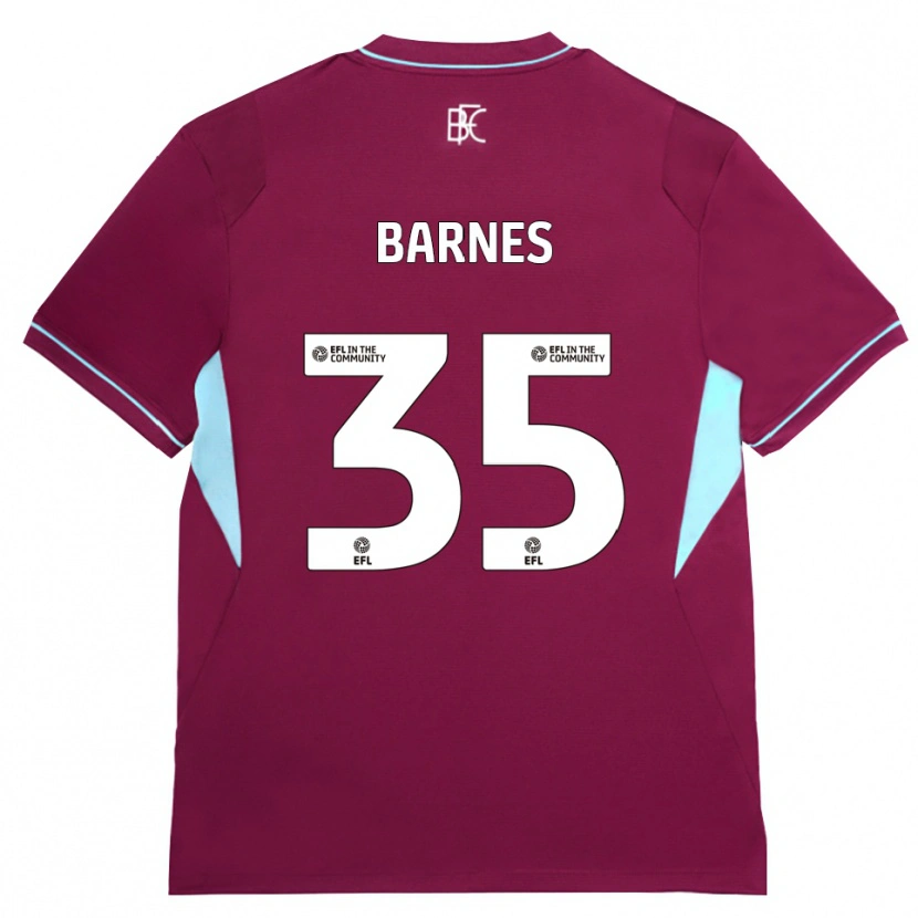 Danxen Criança Camisola Ashley Barnes #35 Borgonha Verde Principal 2026/27 Camisa Brasil