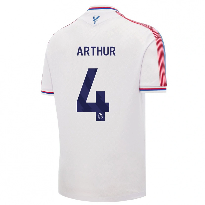 Danxen Criança Camisola Chloe Arthur #4 Branco Vermelho Azul Principal 2026/27 Camisa Brasil