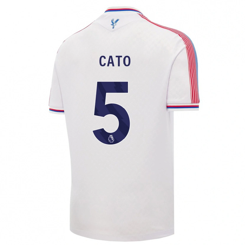 Danxen Criança Camisola My Cato #5 Branco Vermelho Azul Principal 2026/27 Camisa Brasil