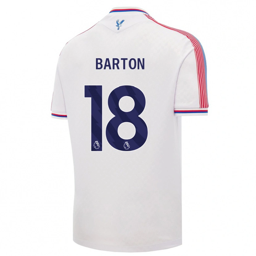 Danxen Criança Camisola Kirsty Barton #18 Branco Vermelho Azul Principal 2026/27 Camisa Brasil