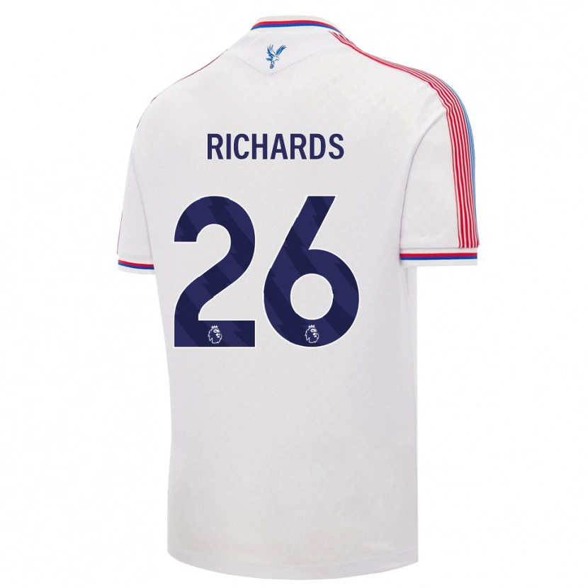 Danxen Criança Camisola Chris Richards #26 Branco Vermelho Azul Principal 2026/27 Camisa Brasil