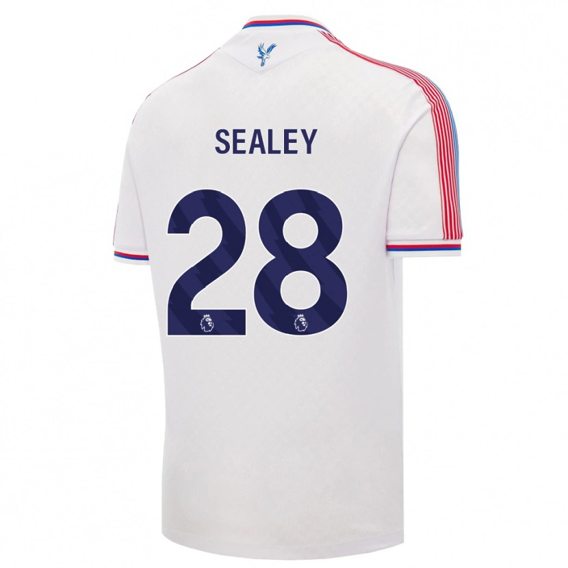 Danxen Criança Camisola Amaari Sealey #28 Branco Vermelho Azul Principal 2026/27 Camisa Brasil