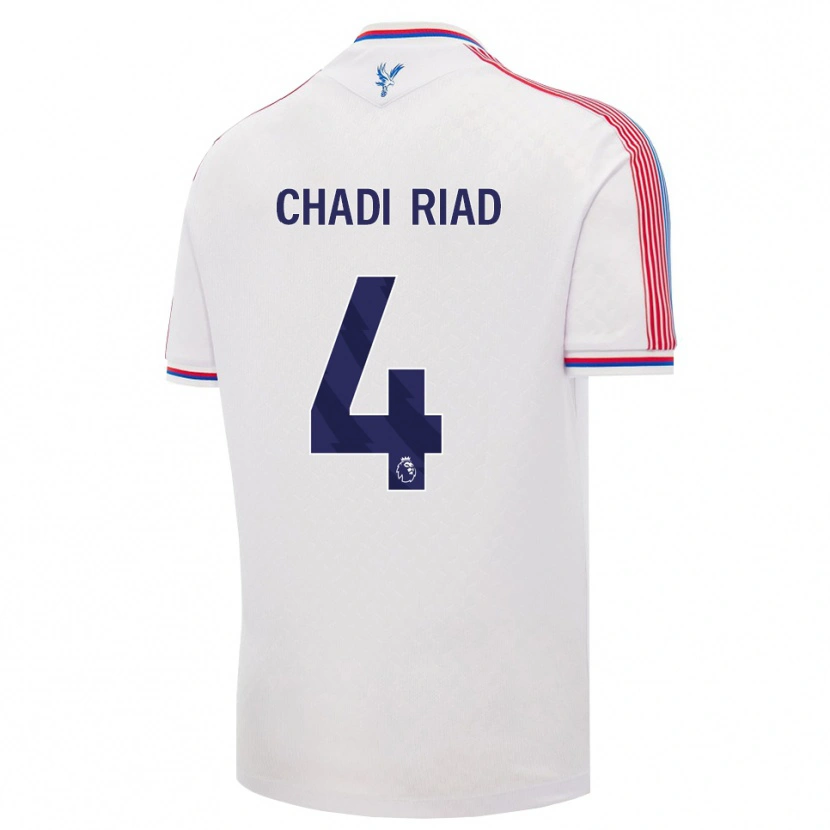 Danxen Criança Camisola Chadi Riad #4 Branco Vermelho Azul Principal 2026/27 Camisa Brasil
