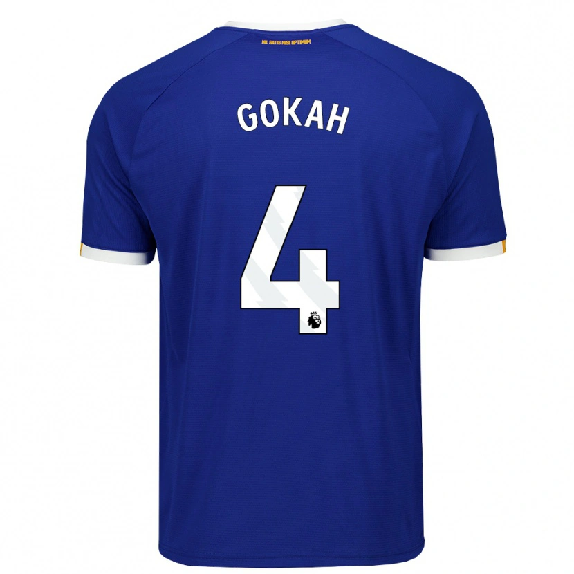 Danxen Criança Camisola Reuben Gokah #4 Azul Branco Amarelo Principal 2026/27 Camisa Brasil