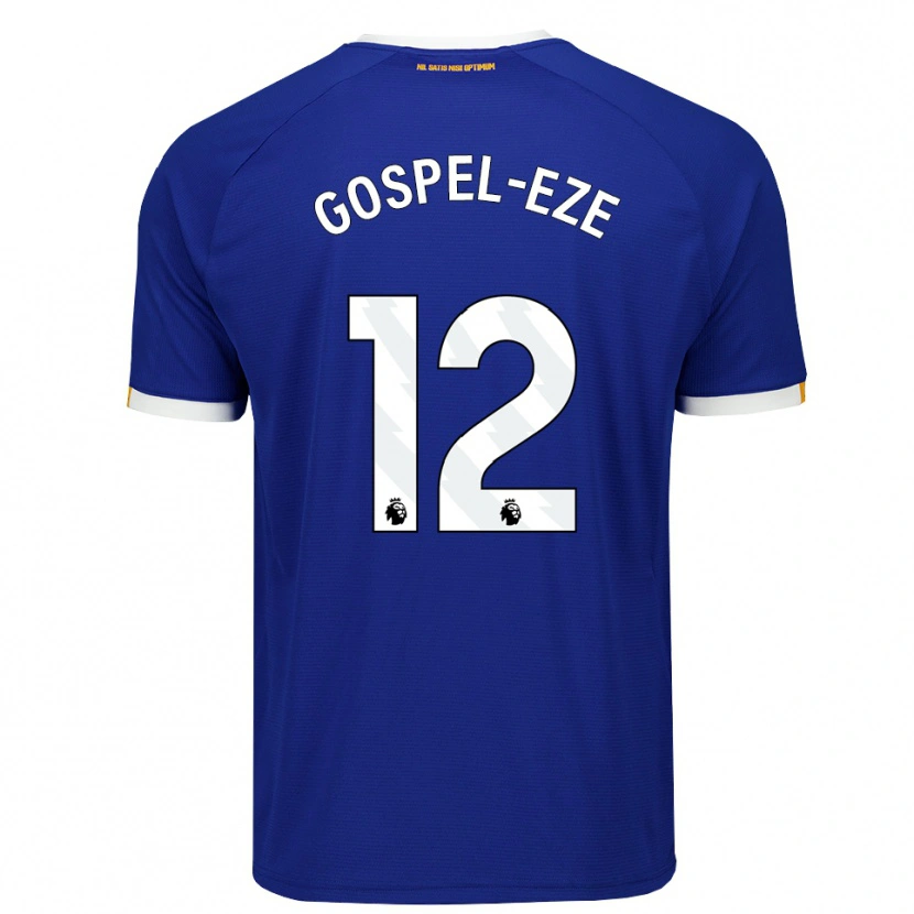 Danxen Criança Camisola Goodness Gospel-Eze #12 Azul Branco Amarelo Principal 2026/27 Camisa Brasil