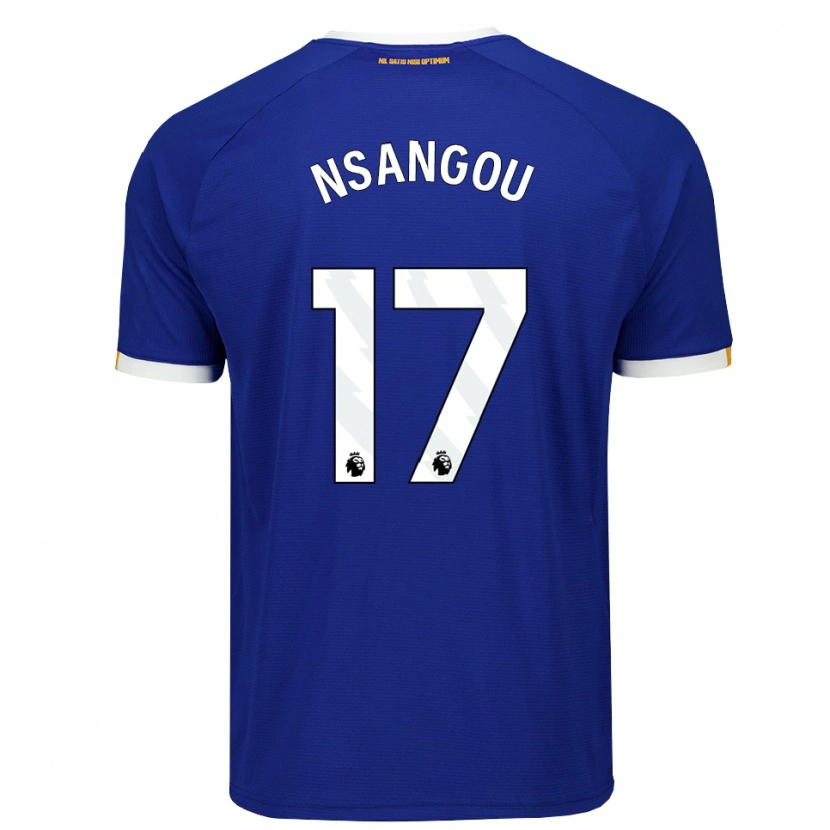 Danxen Criança Camisola Jonathan Nsangou #17 Azul Branco Amarelo Principal 2026/27 Camisa Brasil