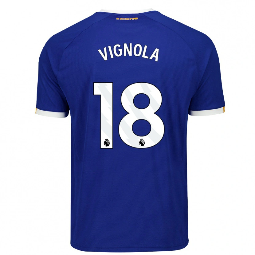 Danxen Criança Camisola Ornella Vignola #18 Azul Branco Amarelo Principal 2026/27 Camisa Brasil