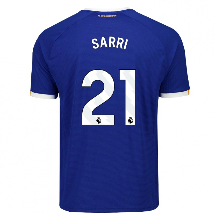 Danxen Criança Camisola Veatriki Sarri #21 Azul Branco Amarelo Principal 2026/27 Camisa Brasil