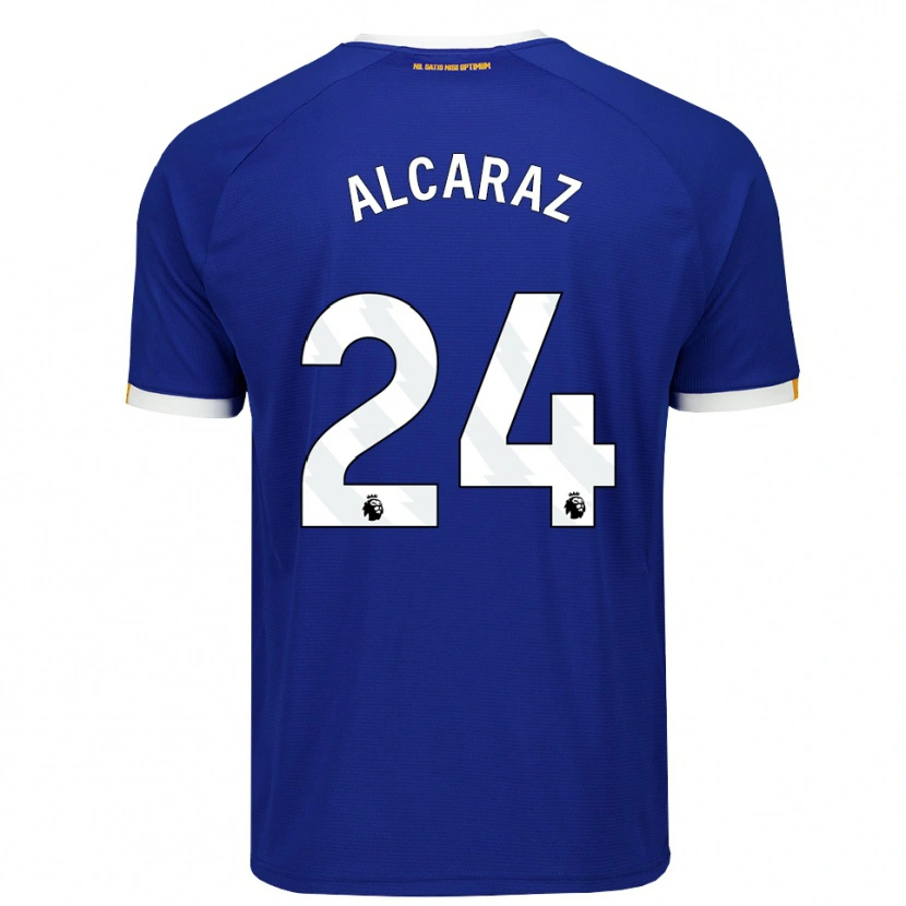 Danxen Criança Camisola Carlos Alcaraz #24 Azul Branco Amarelo Principal 2026/27 Camisa Brasil