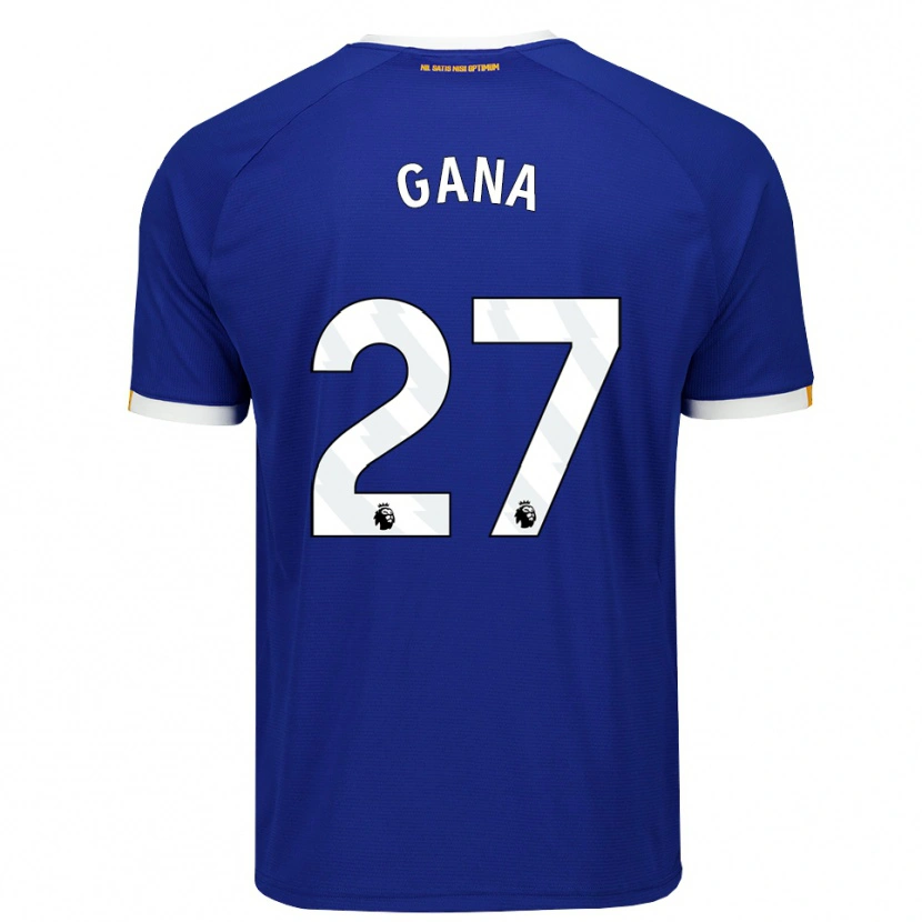 Danxen Criança Camisola Idrissa Gueye #27 Azul Branco Amarelo Principal 2026/27 Camisa Brasil