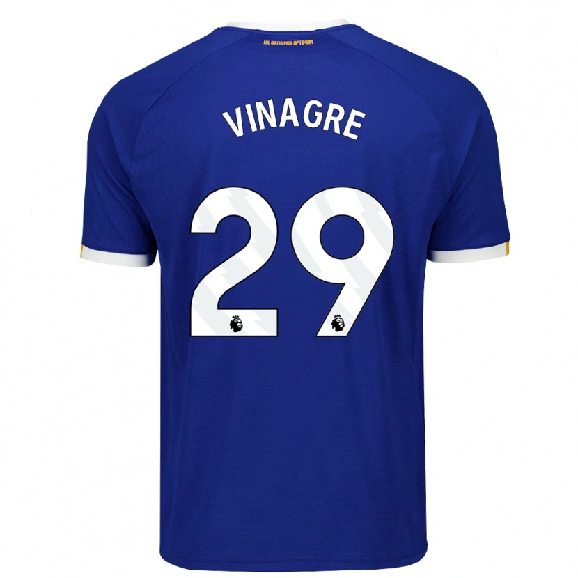 Danxen Criança Camisola Ruben Vinagre #29 Azul Branco Amarelo Principal 2026/27 Camisa Brasil