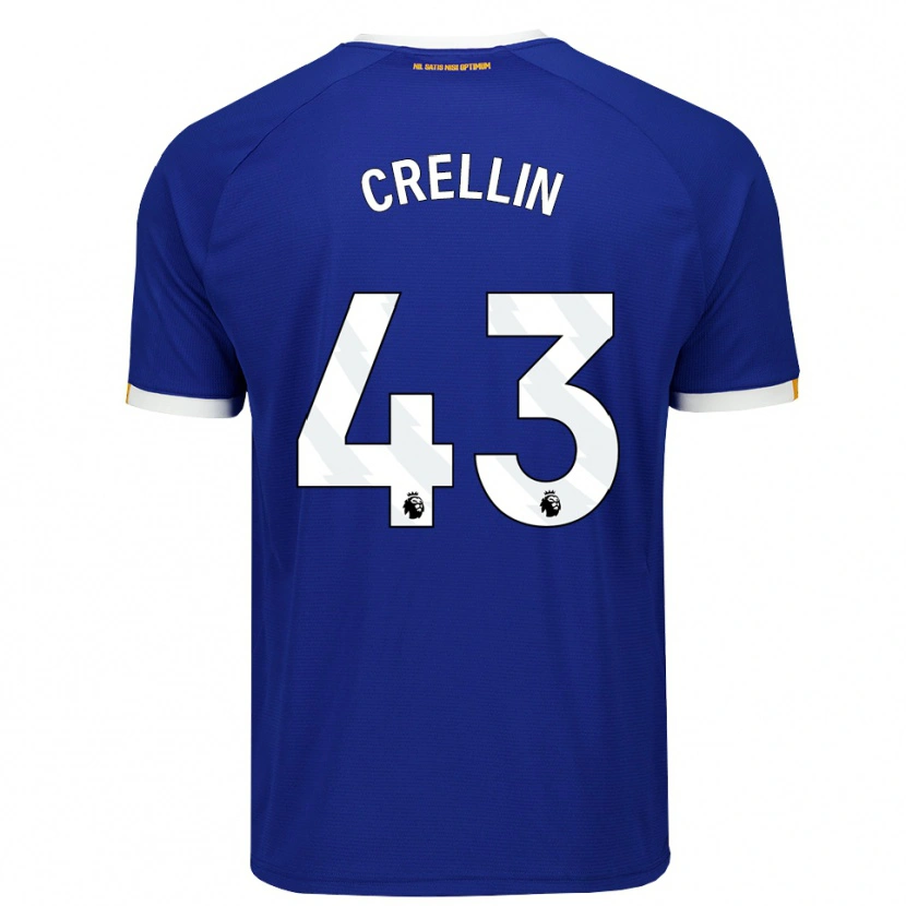Danxen Criança Camisola Billy Crellin #43 Azul Branco Amarelo Principal 2026/27 Camisa Brasil