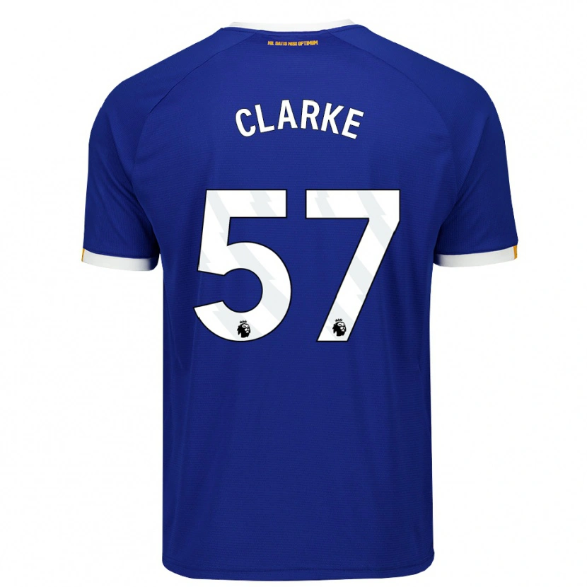 Danxen Criança Camisola Justin Clarke #57 Azul Branco Amarelo Principal 2026/27 Camisa Brasil