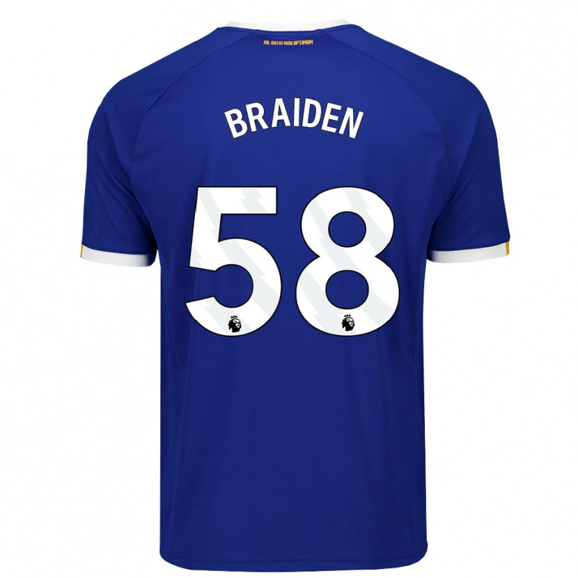 Danxen Criança Camisola Braiden Graham #58 Azul Branco Amarelo Principal 2026/27 Camisa Brasil