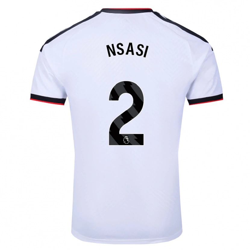 Danxen Criança Camisola Eddy Nsasi #2 Branco Preto Vermelho Principal 2026/27 Camisa Brasil