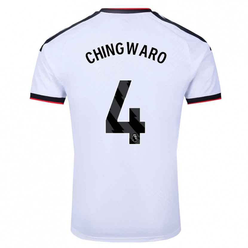 Danxen Criança Camisola Seth Chingwaro #4 Branco Preto Vermelho Principal 2026/27 Camisa Brasil