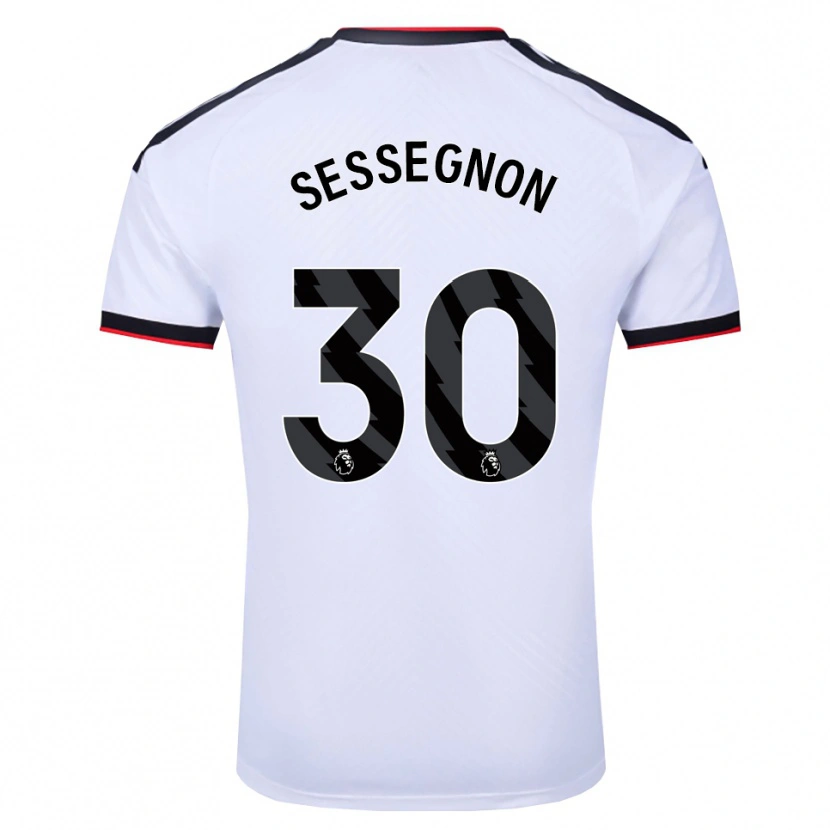 Danxen Criança Camisola Ryan Sessegnon #30 Branco Preto Vermelho Principal 2026/27 Camisa Brasil