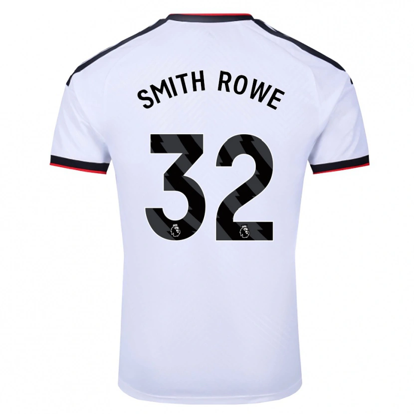 Danxen Criança Camisola Emile Smith Rowe #32 Branco Preto Vermelho Principal 2026/27 Camisa Brasil