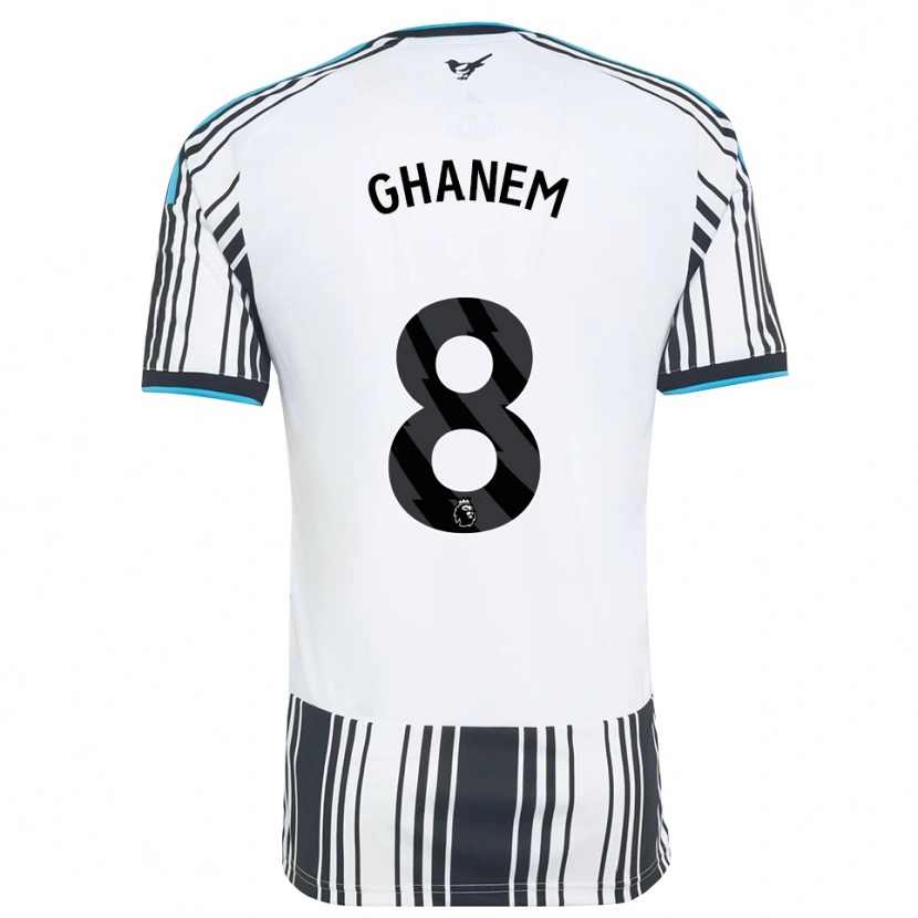 Danxen Criança Camisola Muawiya Ghanem #8 Skyblue Preto Branco Principal 2026/27 Camisa Brasil
