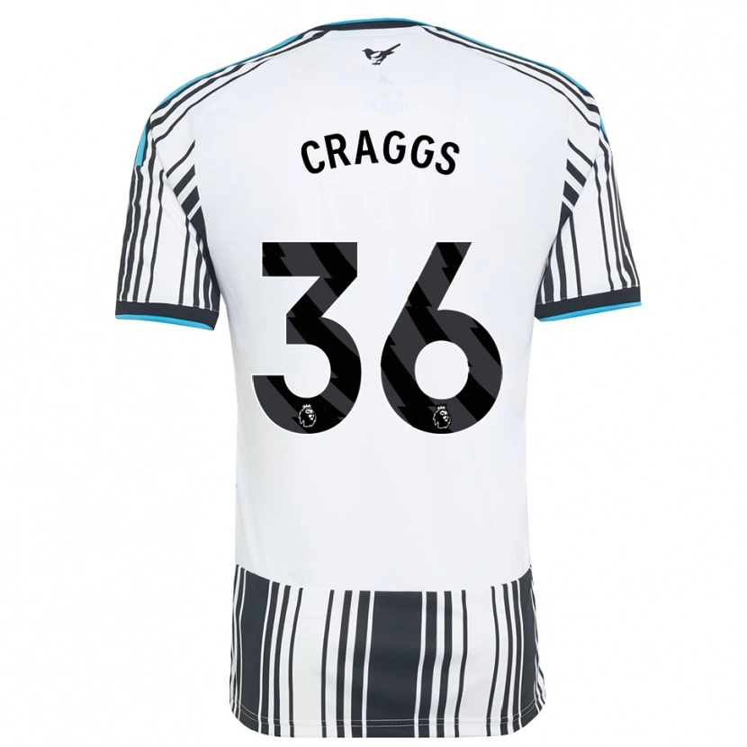 Danxen Criança Camisola Luke Craggs #36 Skyblue Preto Branco Principal 2026/27 Camisa Brasil