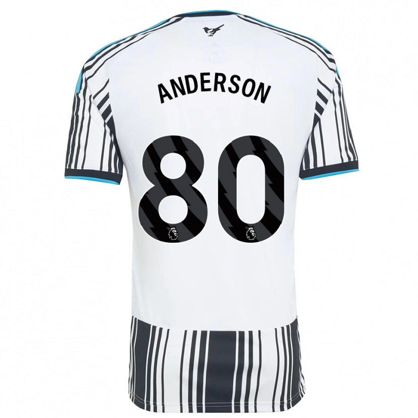 Danxen Criança Camisola Will Anderson #80 Skyblue Preto Branco Principal 2026/27 Camisa Brasil