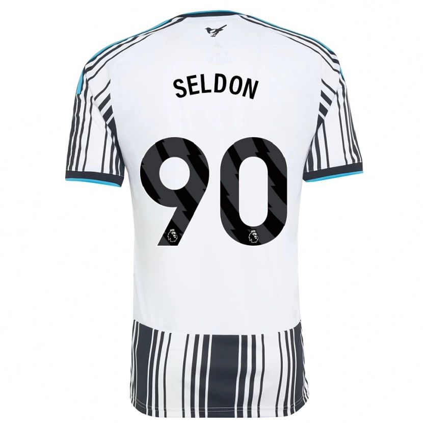 Danxen Criança Camisola Alfie Seldon #90 Skyblue Preto Branco Principal 2026/27 Camisa Brasil