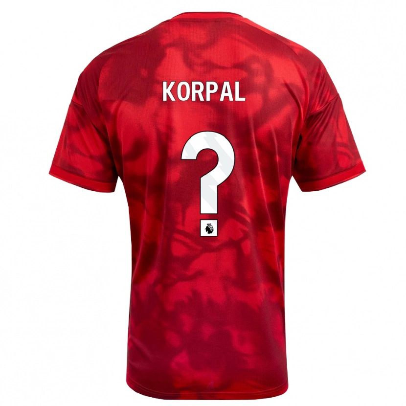 Danxen Criança Camisola Aaron Korpal #0 Crimson Branco Principal 2026/27 Camisa Brasil