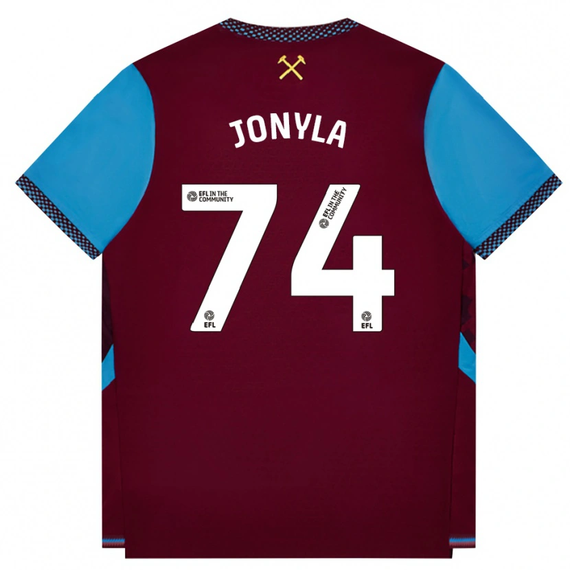 Danxen Criança Camisola Tomas Jonyla #74 Borgonha Cornflowerblue Principal 2026/27 Camisa Brasil