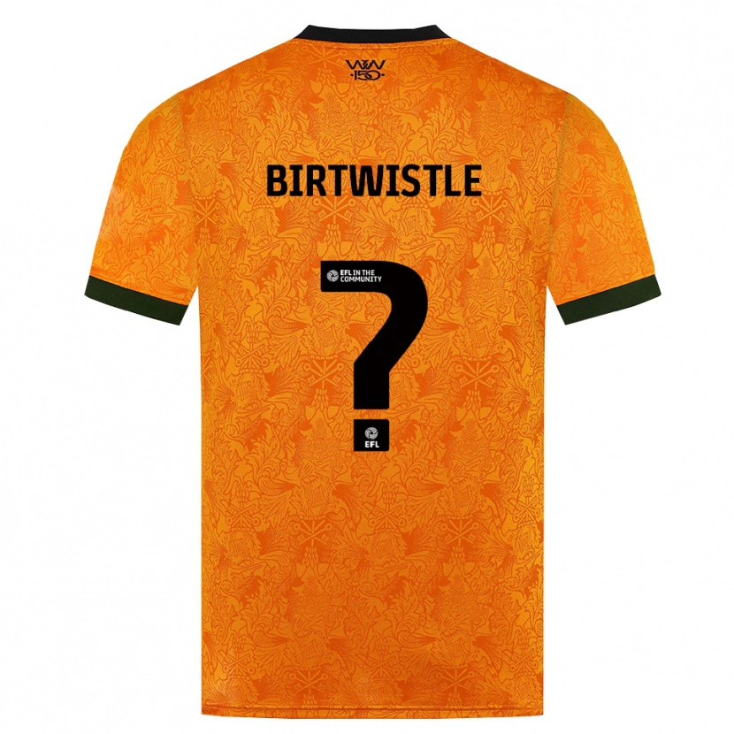 Danxen Criança Camisola Harry Birtwistle #0 Laranja Preto Principal 2026/27 Camisa Brasil