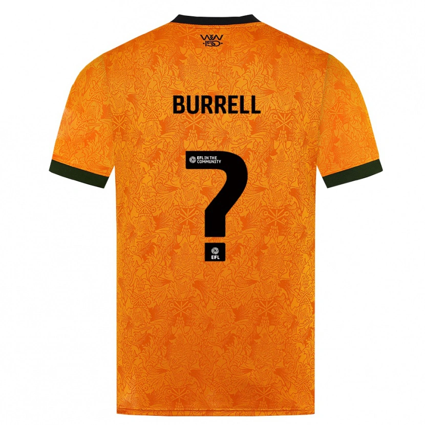 Danxen Criança Camisola Ackeme Francis Burrell #0 Laranja Preto Principal 2026/27 Camisa Brasil