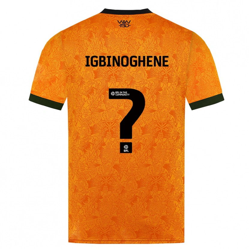 Danxen Criança Camisola Testimony Igbinoghene #0 Laranja Preto Principal 2026/27 Camisa Brasil
