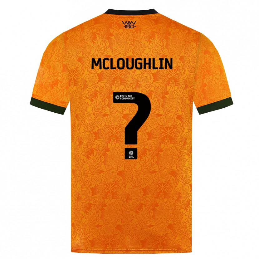 Danxen Criança Camisola Lee Mcloughlin #0 Laranja Preto Principal 2026/27 Camisa Brasil