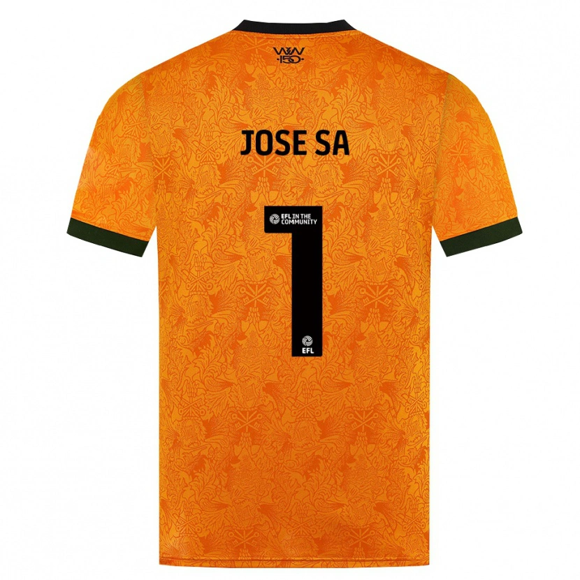 Danxen Criança Camisola José Sá #1 Laranja Preto Principal 2026/27 Camisa Brasil