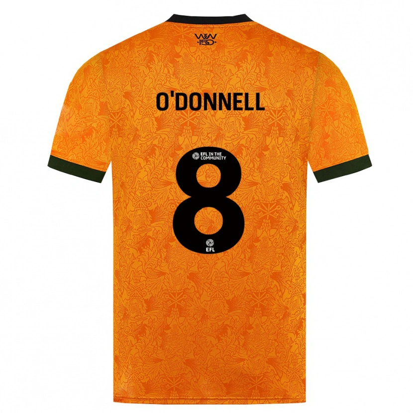Danxen Criança Camisola Luke O'donnell #8 Laranja Preto Principal 2026/27 Camisa Brasil