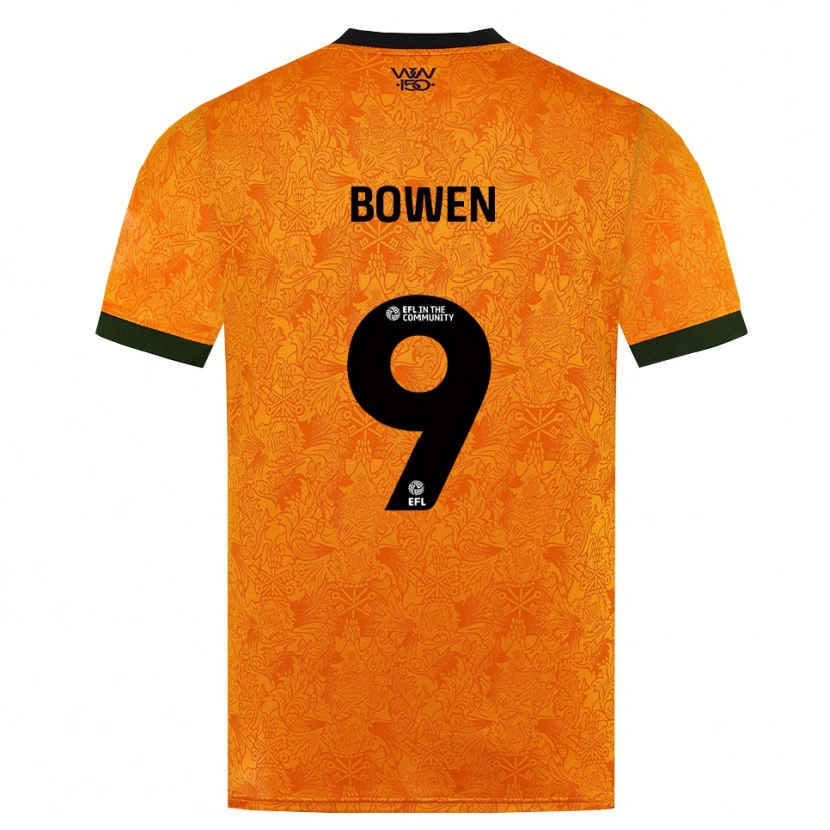 Danxen Criança Camisola Reiss Bowen #9 Laranja Preto Principal 2026/27 Camisa Brasil