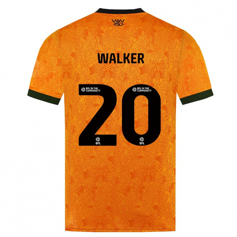 Danxen Criança Camisola Lowri Walker #20 Laranja Preto Principal 2026/27 Camisa Brasil