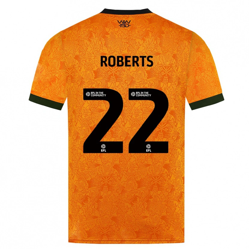 Danxen Criança Camisola Beth Roberts #22 Laranja Preto Principal 2026/27 Camisa Brasil