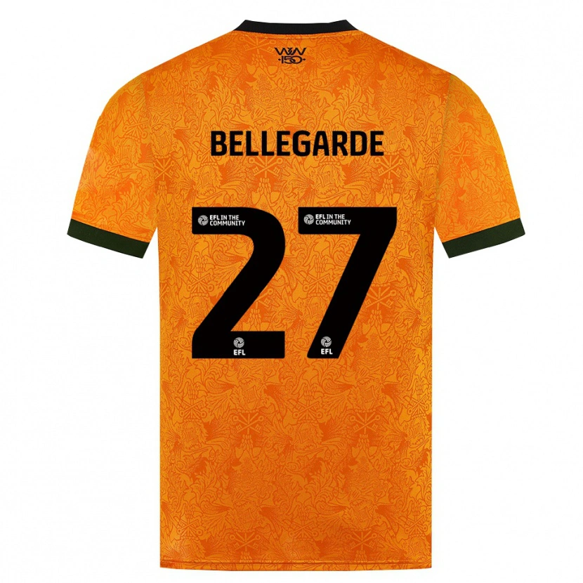 Danxen Criança Camisola Jean-Ricner Bellegarde #27 Laranja Preto Principal 2026/27 Camisa Brasil