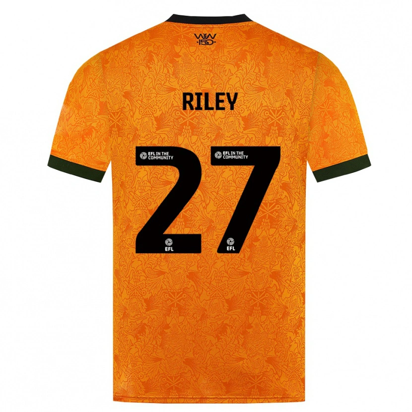 Danxen Criança Camisola Lauren Riley #27 Laranja Preto Principal 2026/27 Camisa Brasil