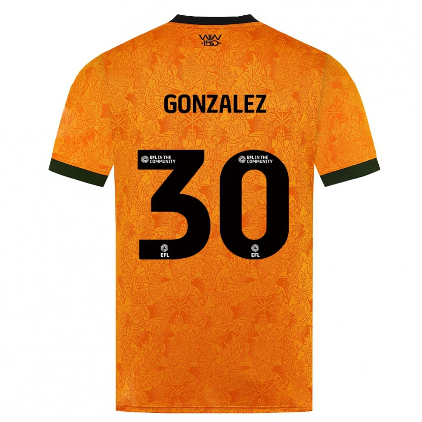 Danxen Criança Camisola Enso González #30 Laranja Preto Principal 2026/27 Camisa Brasil