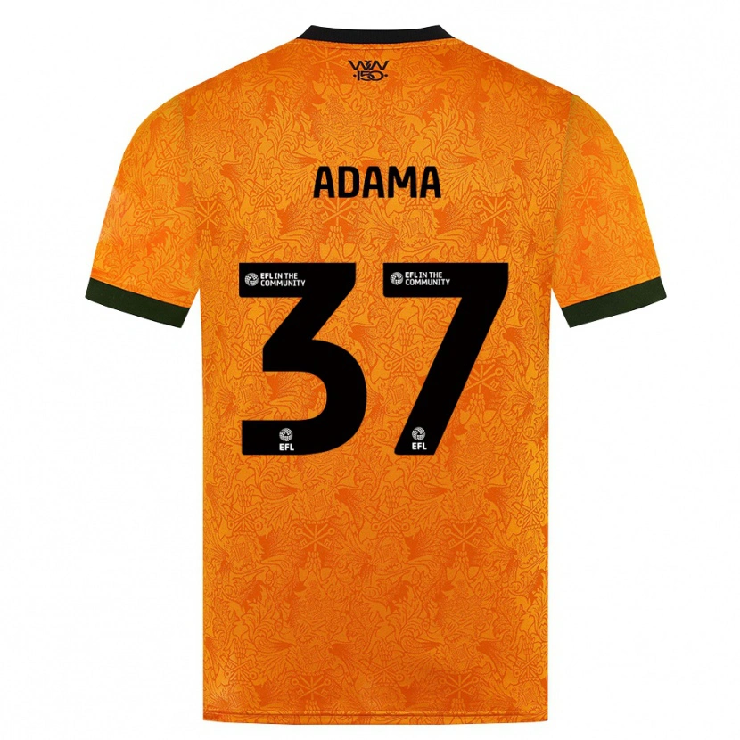 Danxen Criança Camisola Adama Traore #37 Laranja Preto Principal 2026/27 Camisa Brasil