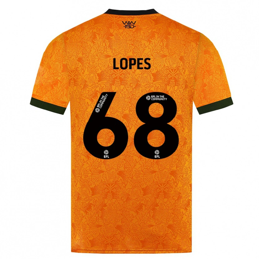Danxen Criança Camisola Leo Lopes #68 Laranja Preto Principal 2026/27 Camisa Brasil